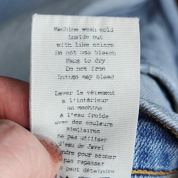 Rag & Bone Jeans Womens 27 Blue The Dre Light Wash Boyfriend Raw Hem Casual - Picture 14 of 14